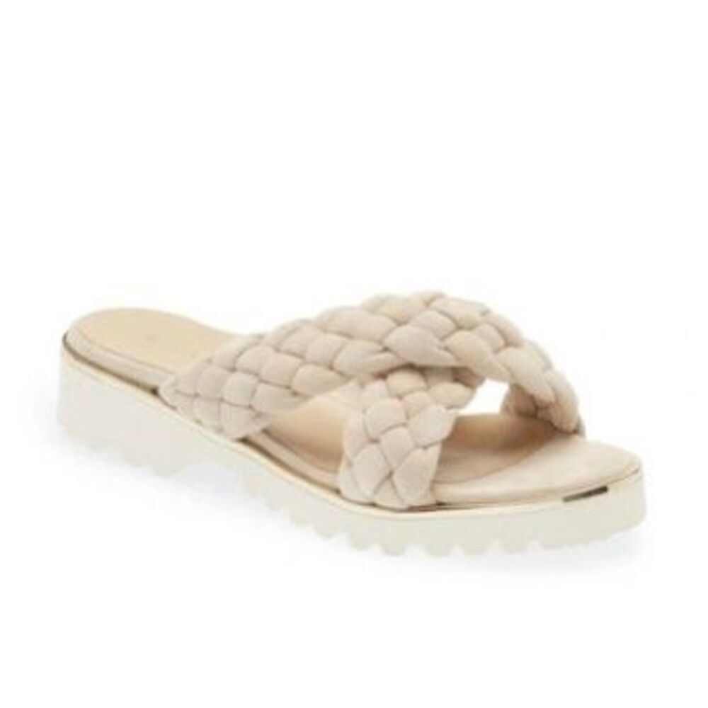 Ron White Sandals Braided Womens Size 8US Crisscross Suede Slide - Picture 10 of 10